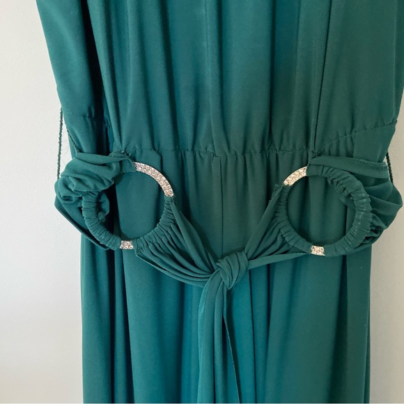 Stylish jumpsuit with high cut flared pant legs - Picture 5 of 5